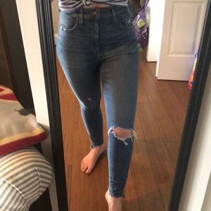 Madewell curvy skinny high rise jeans